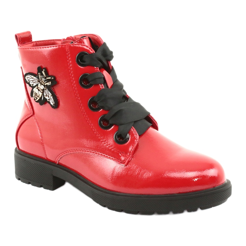 Lacquer boots Sergio Leone 530 black red 1