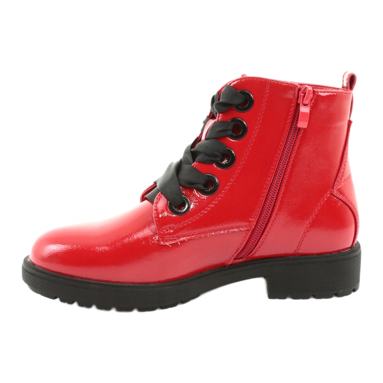 Lacquer boots Sergio Leone 530 black red 2