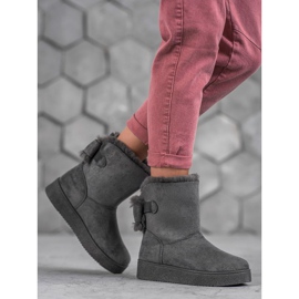 SHELOVET Mukluki With A Bow grey 1