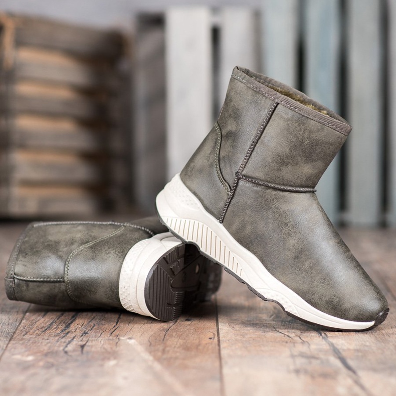 SHELOVET Comfortable snow boots multicolored green 2