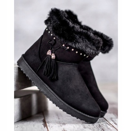 SHELOVET Mukluki With Crystals black 1