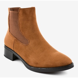 Brown flat boots for women 1552 1