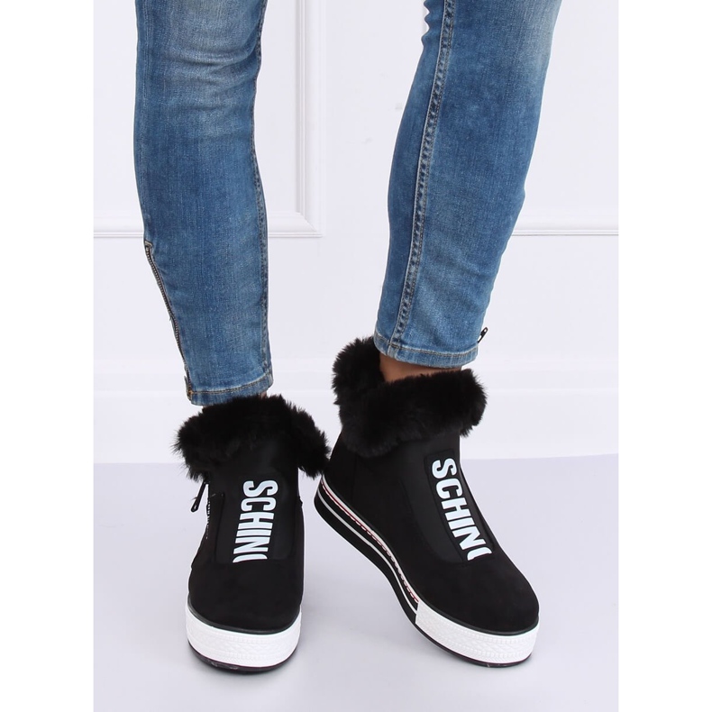 Black insulated sneakers NB311 Black 2