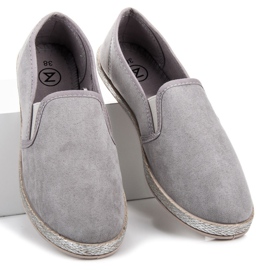 Mckeylor Suede Espadrilles Slip On grey 2