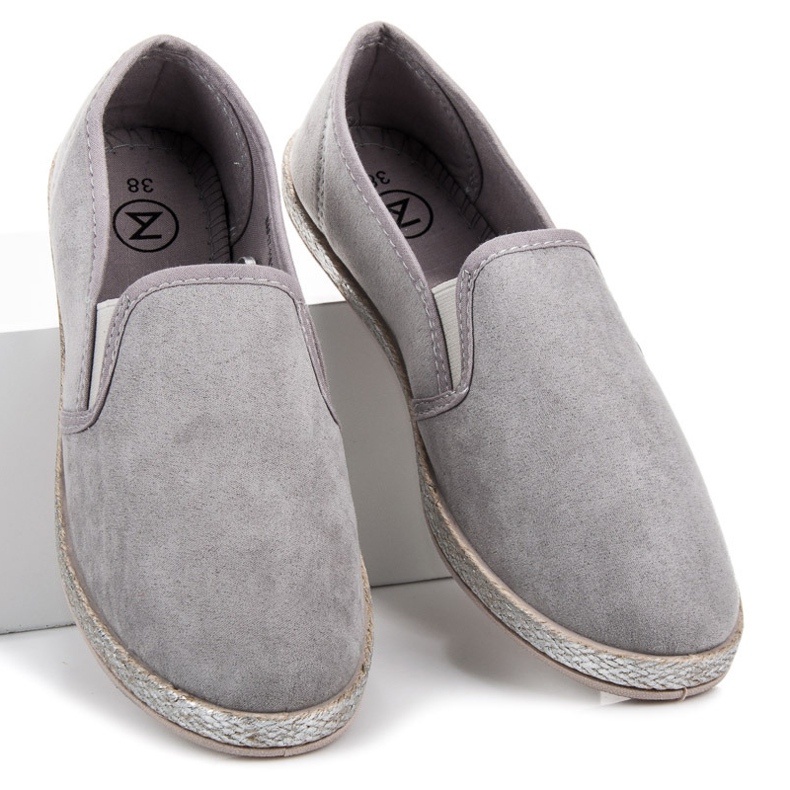 Mckeylor Suede Espadrilles Slip On grey 2