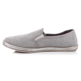 Mckeylor Suede Espadrilles Slip On grey 1