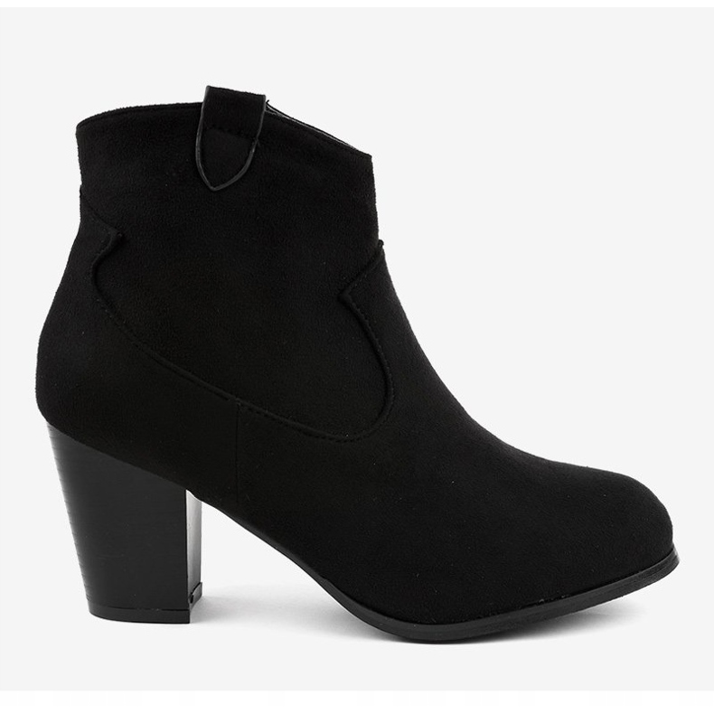Black suede ankle boots on the F166-5 post 2
