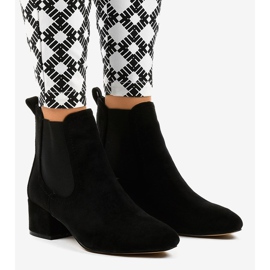 Black ankle boots with elastic 8012-PA 1