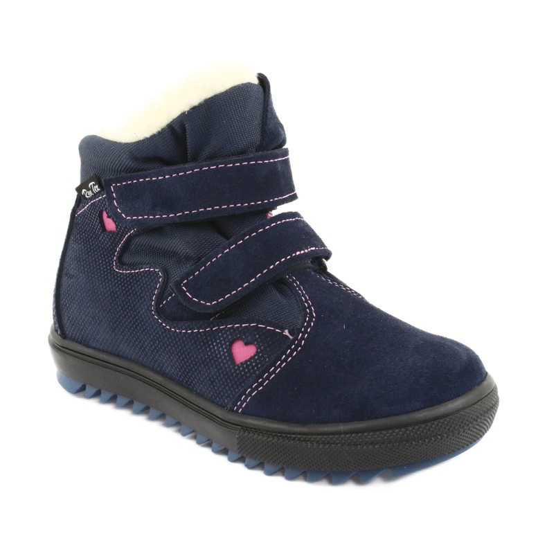 Ren But Boots with a 4411 velcro membrane navy blue pink 1