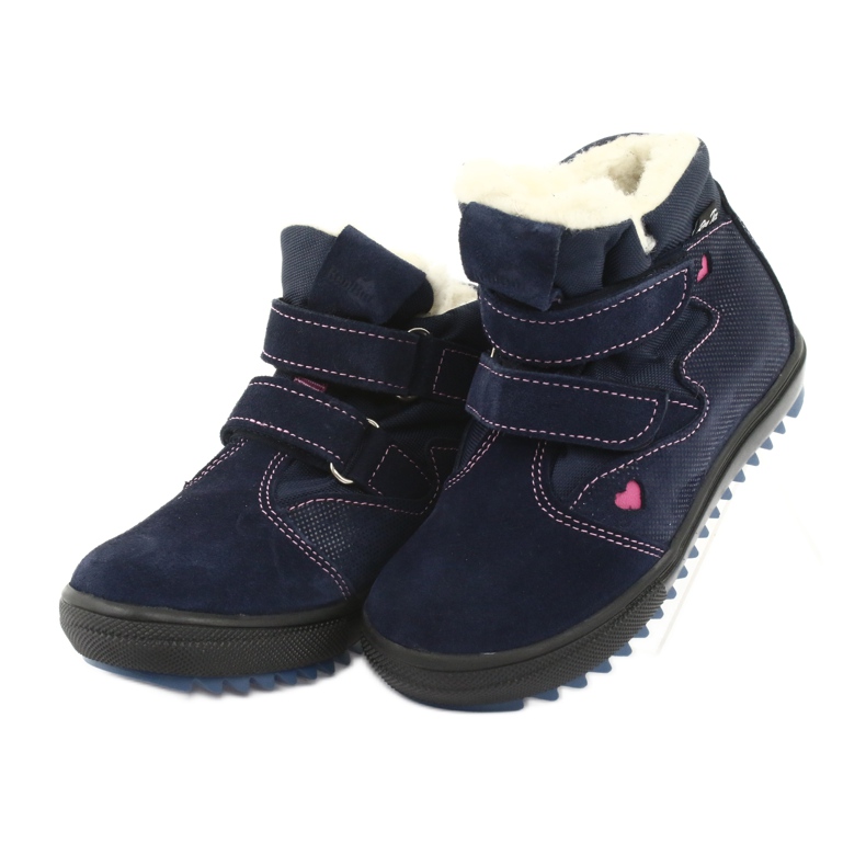Ren But Boots with a 4411 velcro membrane navy blue pink 3