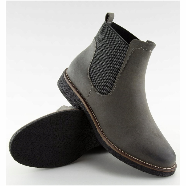 Gray Chelsea boots for women 6768-PA Gray grey 1