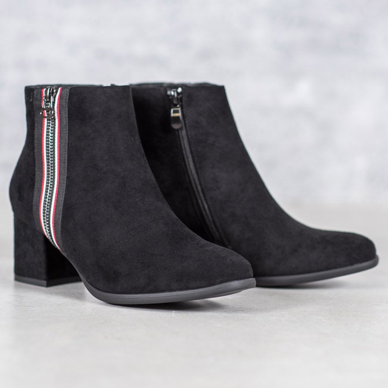 Filippo Boots With Decorative Zipper black 2
