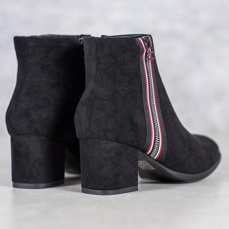 Filippo Boots With Decorative Zipper black 1