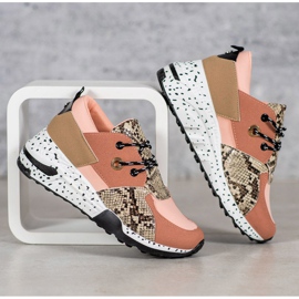Snake Print VICES Sneakers pink 1