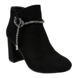 Black suede ankle boots on the 7356-GA post 1