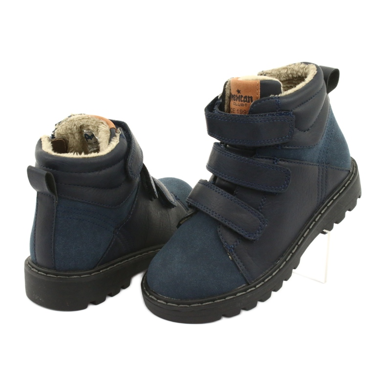 Timberki Boots with Velcro American Club GC40 navy blue 4