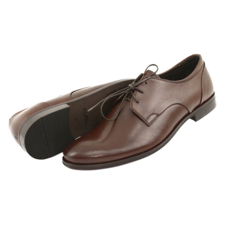Pilpol male leather formal shoes 1609 brown 5 Pilpol male leather formal shoes 1609 brown 5