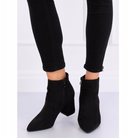 Black high-heeled boots Q1AX608-1 Black 1