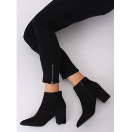 Black high-heeled boots Q1AX608-1 Black 2