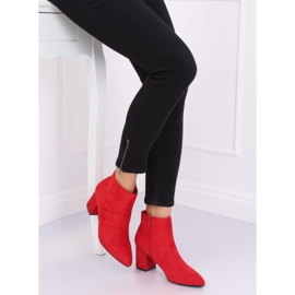 Red high-heeled boots Q1AX608-1 Red 2