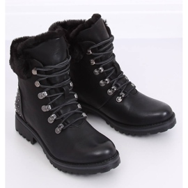Black women's trappers Z172 Black 1
