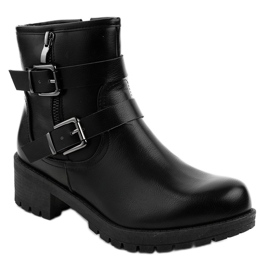 Black boots with buckles 9996-5 1