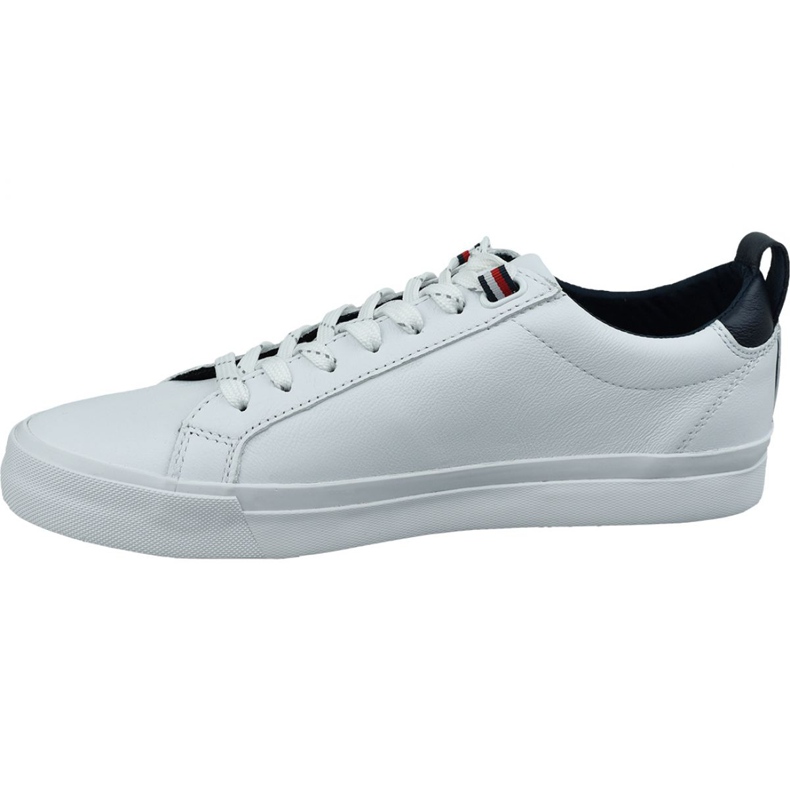Shoes Tommy Hilfiger Flag Detail Leather Sneaker M FM0FM02576-YBR white 1