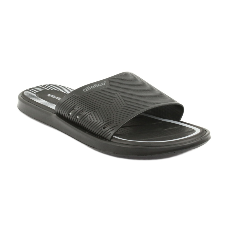 Men's black slippers for the Atletico swimming pool grey 1