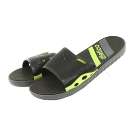Men's black slippers for the Atletico swimming pool green 2