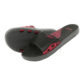 6168 Atletico Pool Slippers black red 4