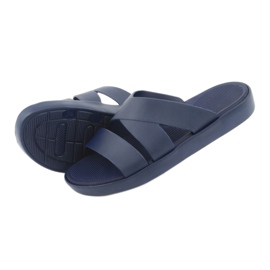 Atletico 185 navy blue slippers 4