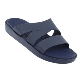 Atletico 185 navy blue slippers 1