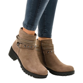 Green suede high-heeled boots L3058-29 multicolored 1