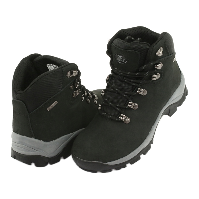 Black Atletico 57089 tied hiking shoes 4 Black Atletico 57089 tied hiking shoes 4