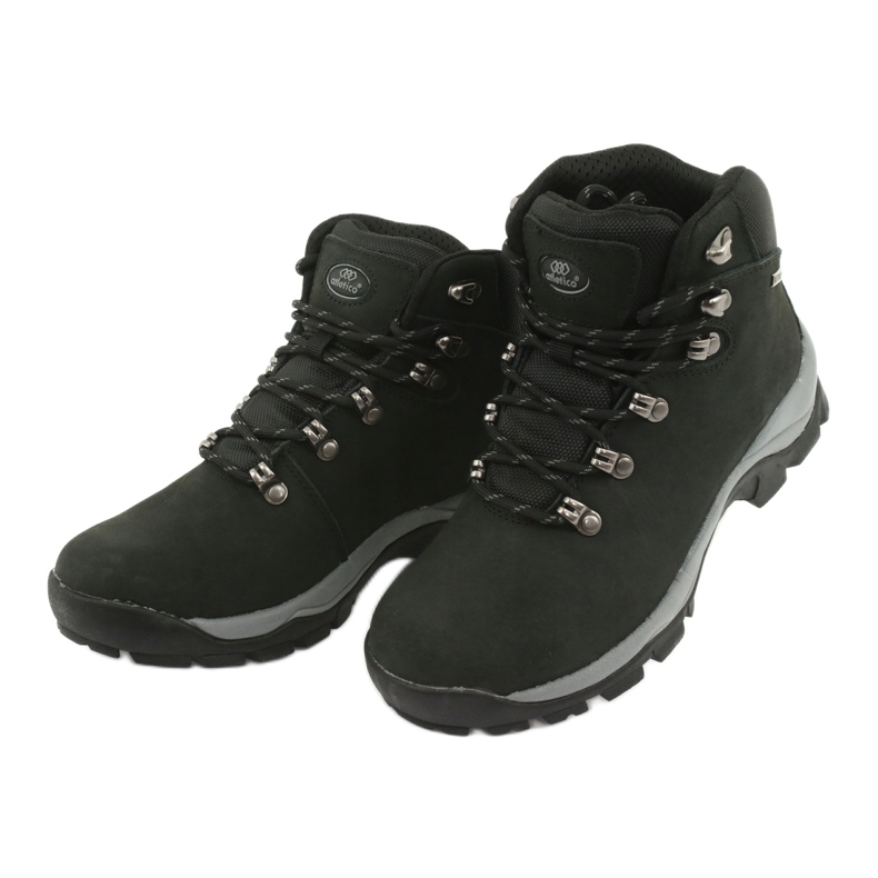 Black Atletico 57089 tied hiking shoes 3 Black Atletico 57089 tied hiking shoes 3