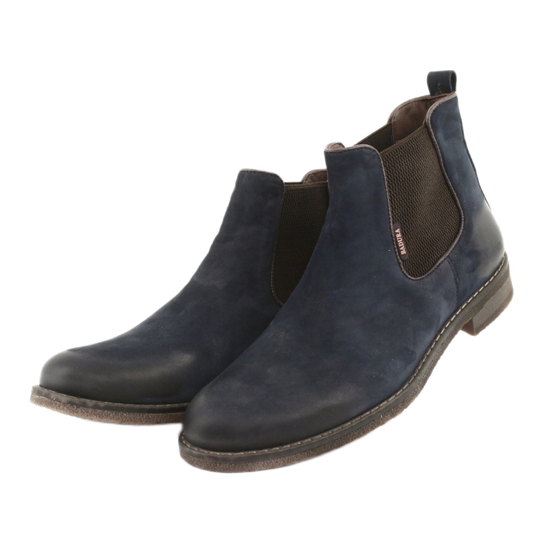 Chelsea boots slip-on boots Badura 4754 brown navy blue 3 Chelsea boots slip-on boots Badura 4754 brown navy blue 3