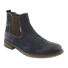 Chelsea boots slip-on boots Badura 4754 brown navy blue 1 Chelsea boots slip-on boots Badura 4754 brown navy blue 1