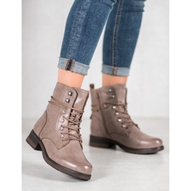 SHELOVET Eco-leather boots brown 2