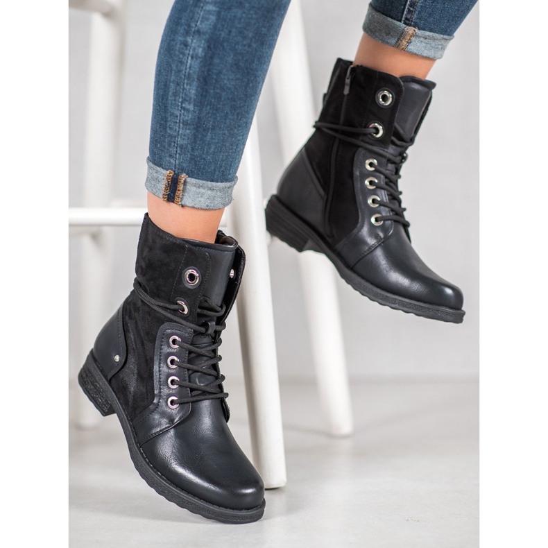 SHELOVET Lace-up boots black 1