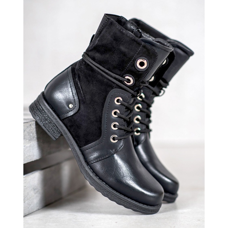 SHELOVET Lace-up boots black 2