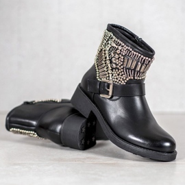 Bestelle Boots With Crystals black 1