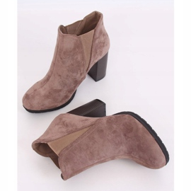 Beige high-heeled boots H9261 Kaki 1 Beige high-heeled boots H9261 Kaki 1