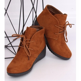 Lace-up boots camel E3265 Camel brown 2