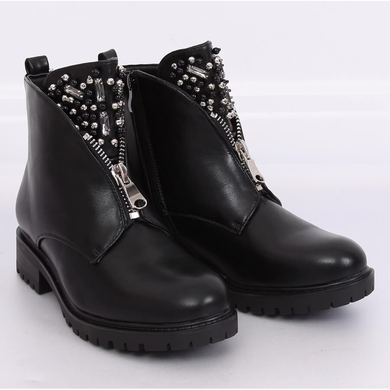 Black women's boots on the protector black BK-37 Black 1