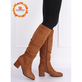 High-heeled boots camel 280 Camel brown 1