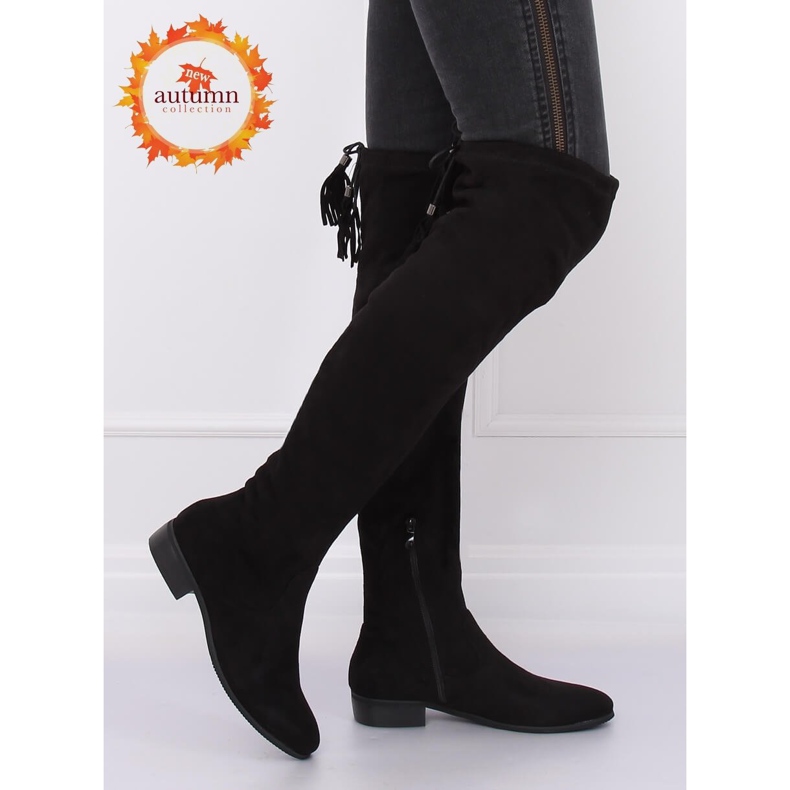 Black over-knee boots 13X993-95 Black 1 Black over-knee boots 13X993-95 Black 1