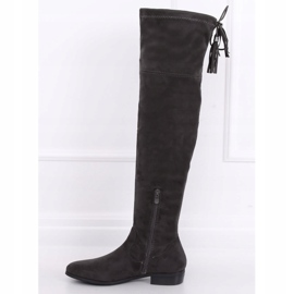Gray flat over-boots 13X993-95 Dark Gray grey 1