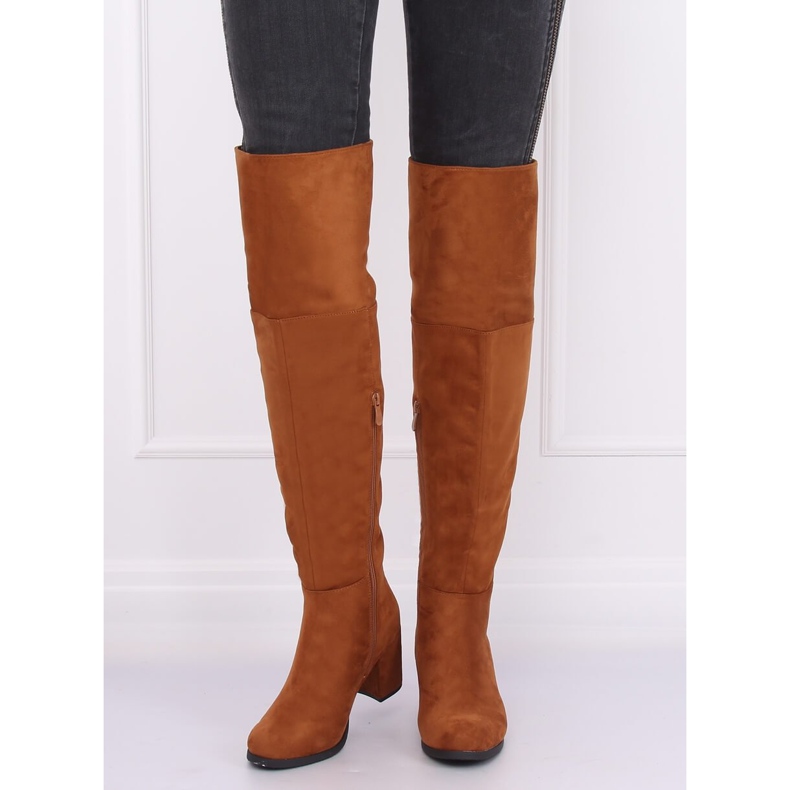 Low-heeled boots camel 8B965 Camel brown 2