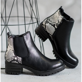 Seastar Chelsea Boots With Pattern black 1