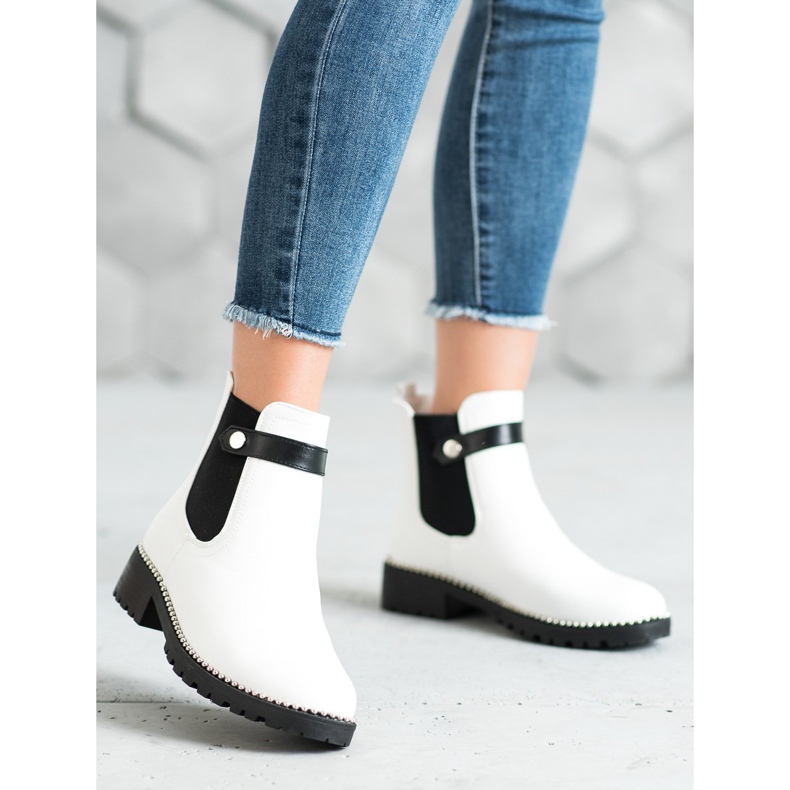 Seastar White Chelsea boots 1